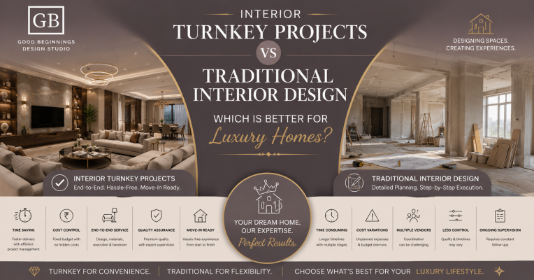 Interior Turnkey Projects vs Traditional Interior Design: Which Is Better for Luxury Homes?